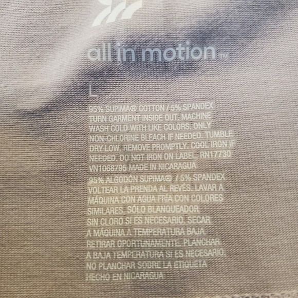 All in motion Large cropped thumbhole quick dry grey long sleeve top - Picture 6 of 11